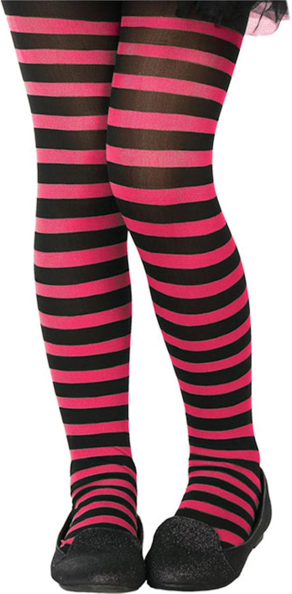 ATOSA - Fuchsia en zwarte panty voor kinderen - Accessoires > Pantys en kousen